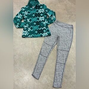 Womens GYMSHARK/SPYDER Leggings & Pullover Sweatshirt, sz XS